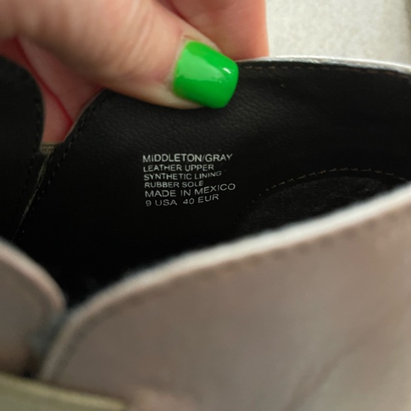 Charleston shoe co, Middleton gray booties. Size 40, barely worn, 1.5 inch heel - Picture 4 of 5